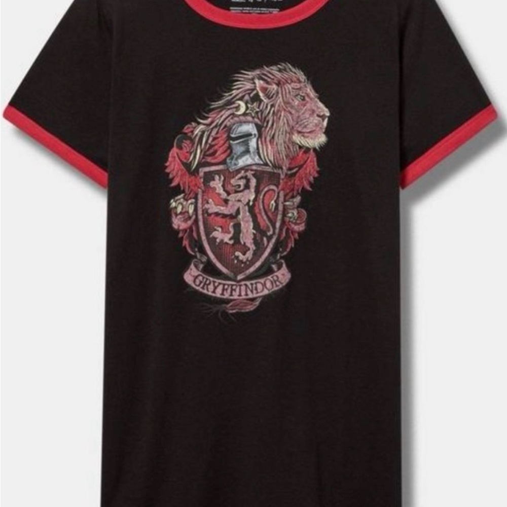 Gryffindor Black and Red T-Shirt (Plus size 1)